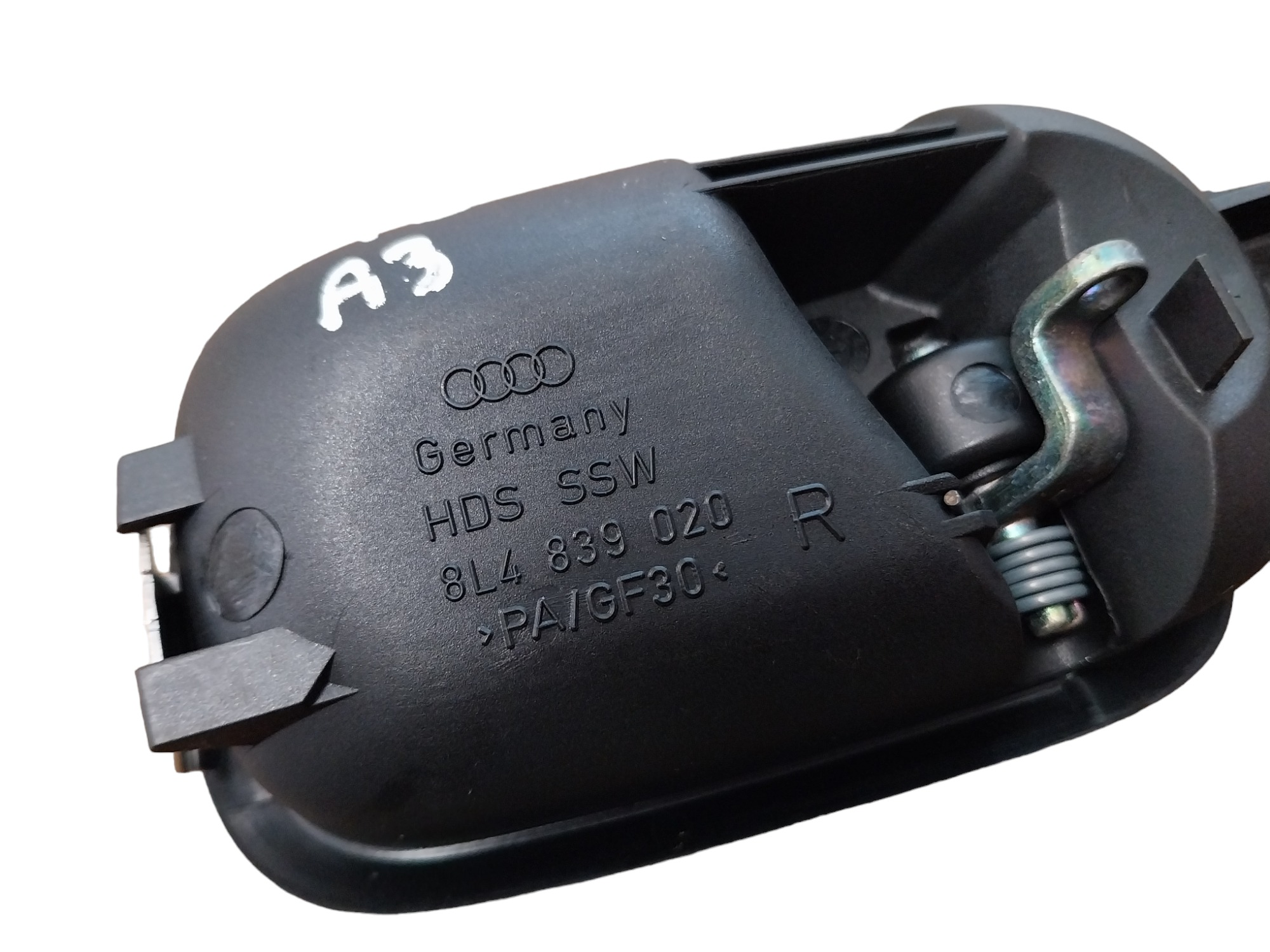 Maçaneta Interna Traseira Direita Audi A3 97 98 2002 A 2006 Preto Traseira 4