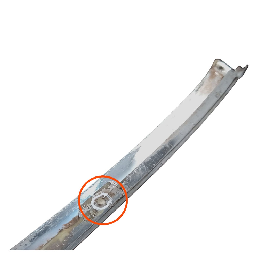 Friso Cromado Parachoque Dianteiro Omega 93 94 A 99 Detalhe Cromado 3