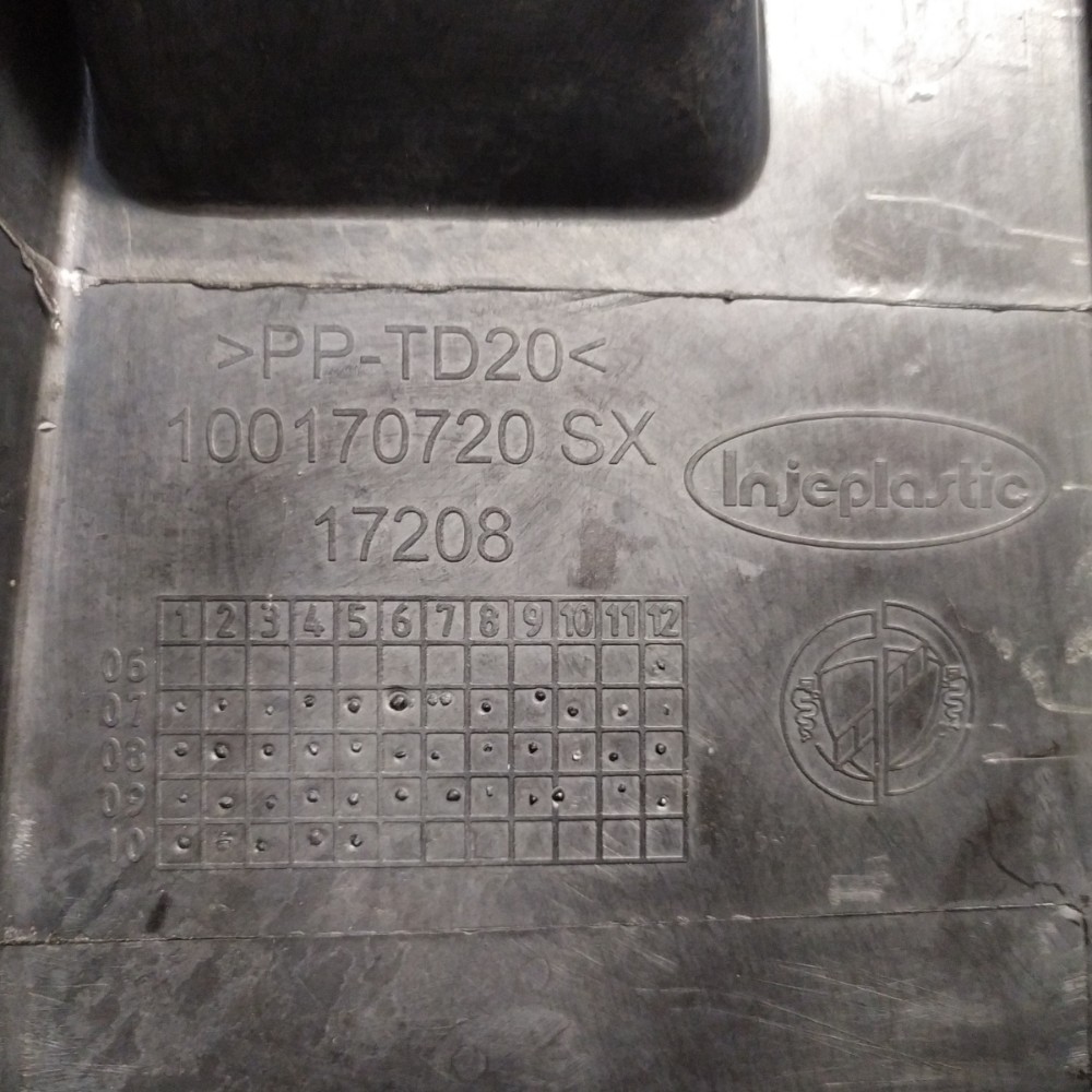Suporte Tampão Bagagito Esquerdo Uno 84 88 90 99 2004 A 2013 Preto 4
