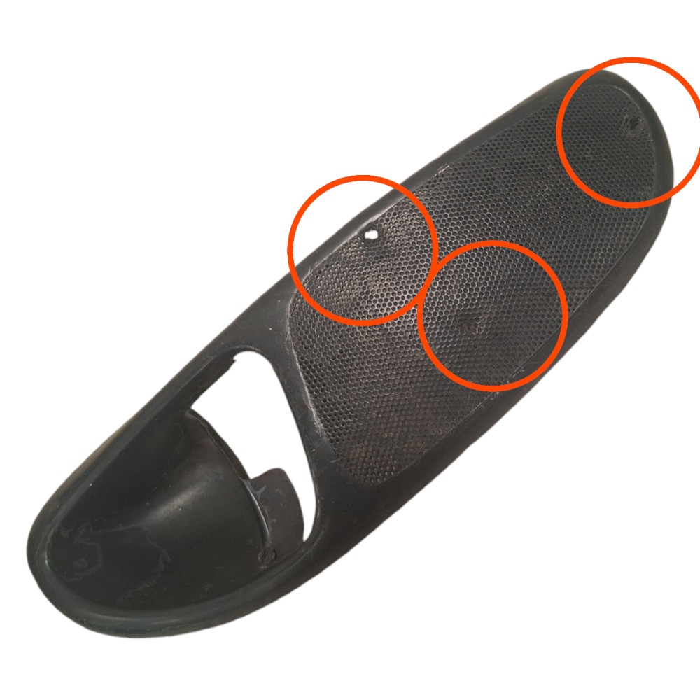 Moldura Maçaneta Interna Gol G2 G3 96 97 98 99 2000 A 2005 Preto Traseira 2