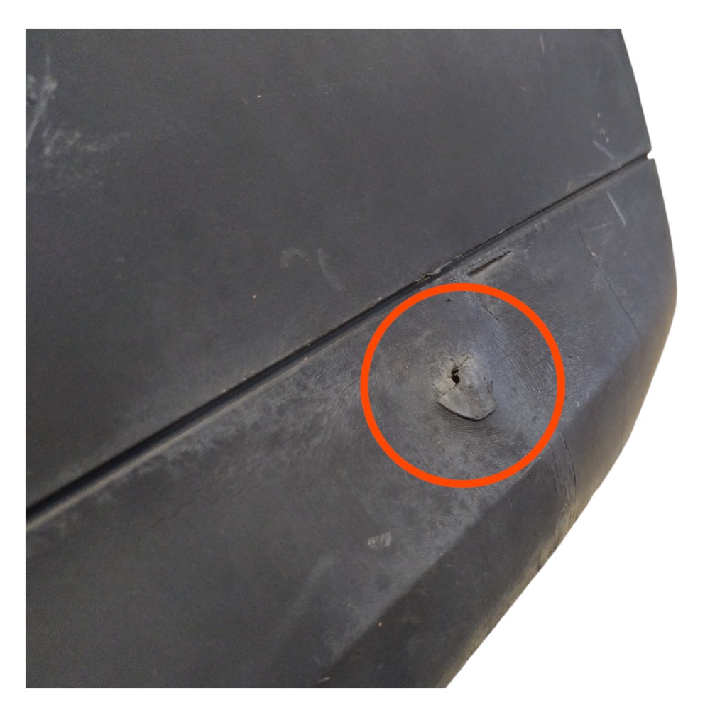 Parachoque Traseiro Vw Gol G3 99 2000 2001 A 2005 Detalhe 4