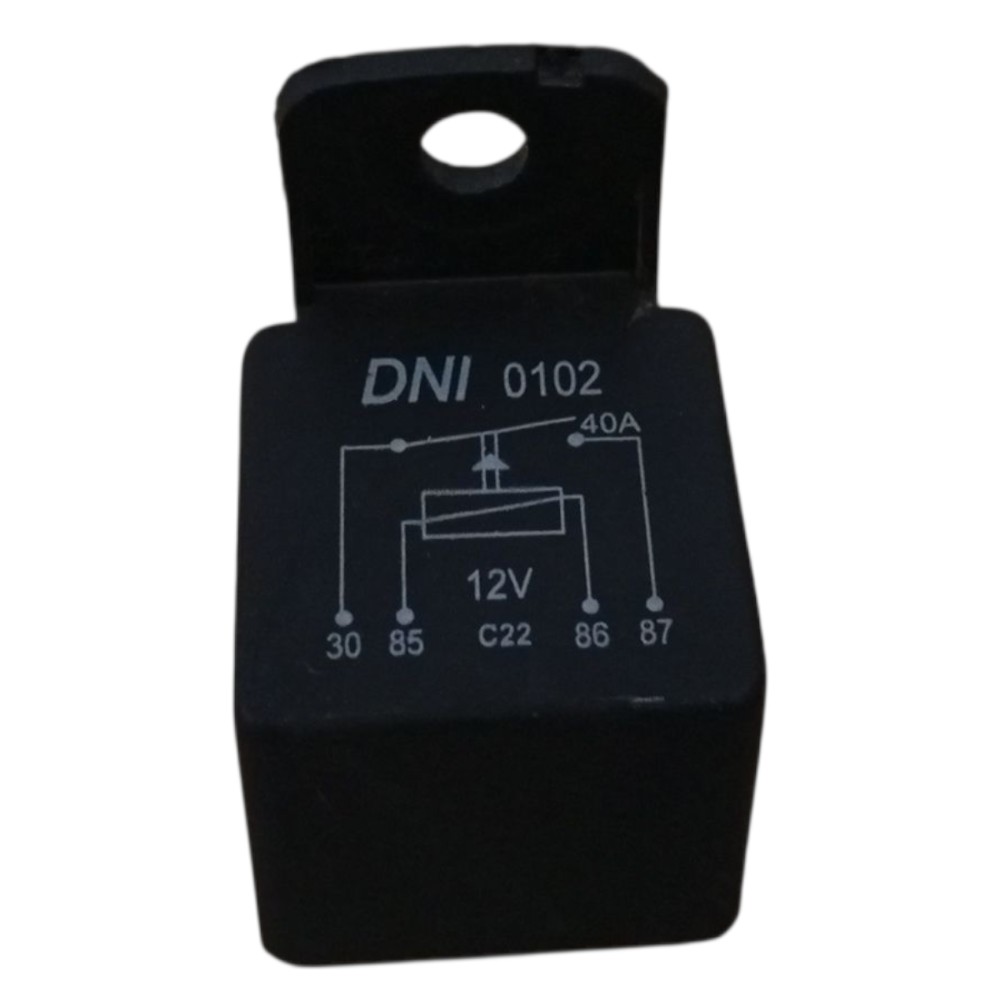 Relé Auxiliar 40a 12v 4 Pinos Universal Dni 0102 3