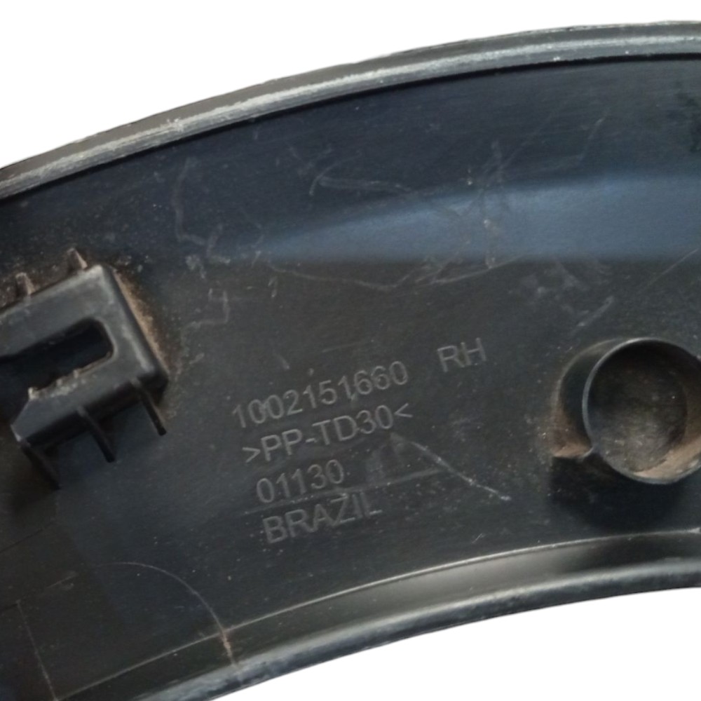 Moldura Paralama Dianteiro Direito Toro 2016 2019 2020 2022 Preto 7