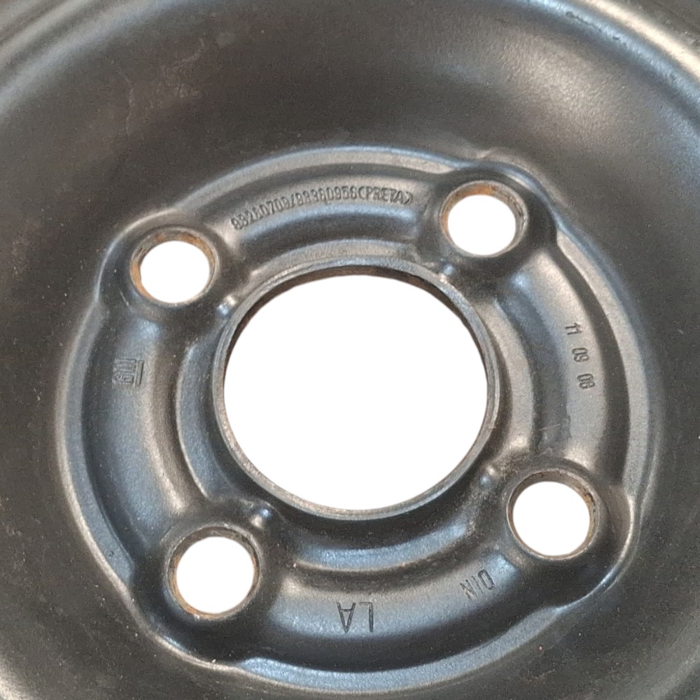 Roda Ferro Aro 13 4 Furos Onix Celta Corsa 93260709 Original Preto 8