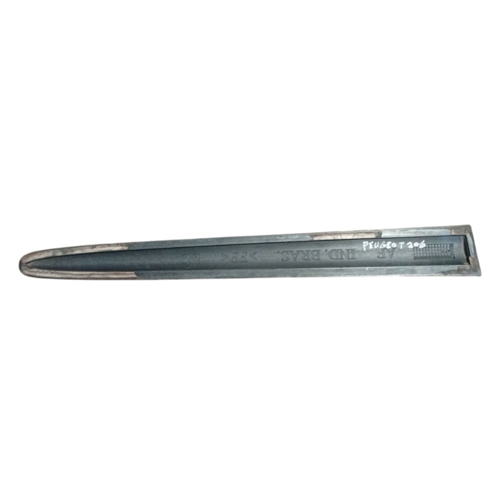 Friso Porta Traseira Lado Esquerdo Peugeot 206 2000 A 2011 Preto 4