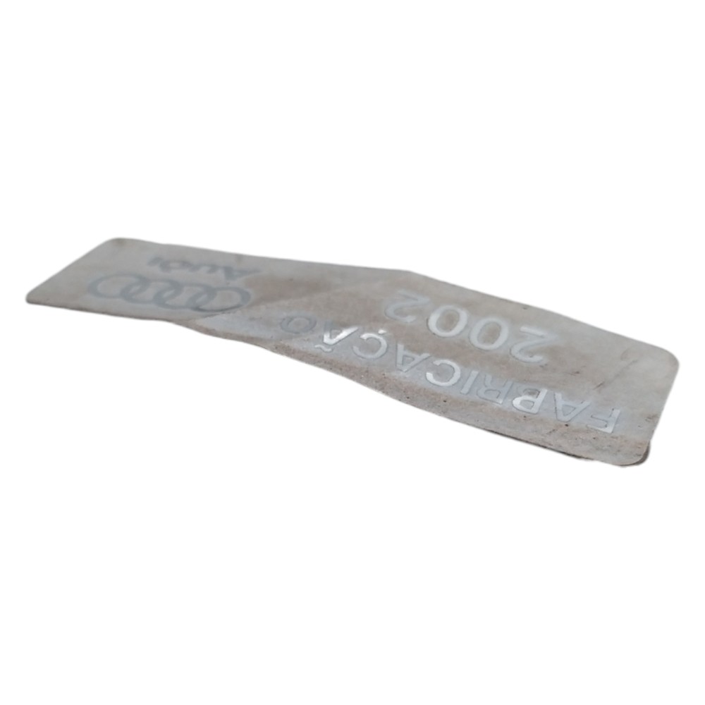 Plaquetas Etiqueta Ano Fabricação Audi 2002 Original 3