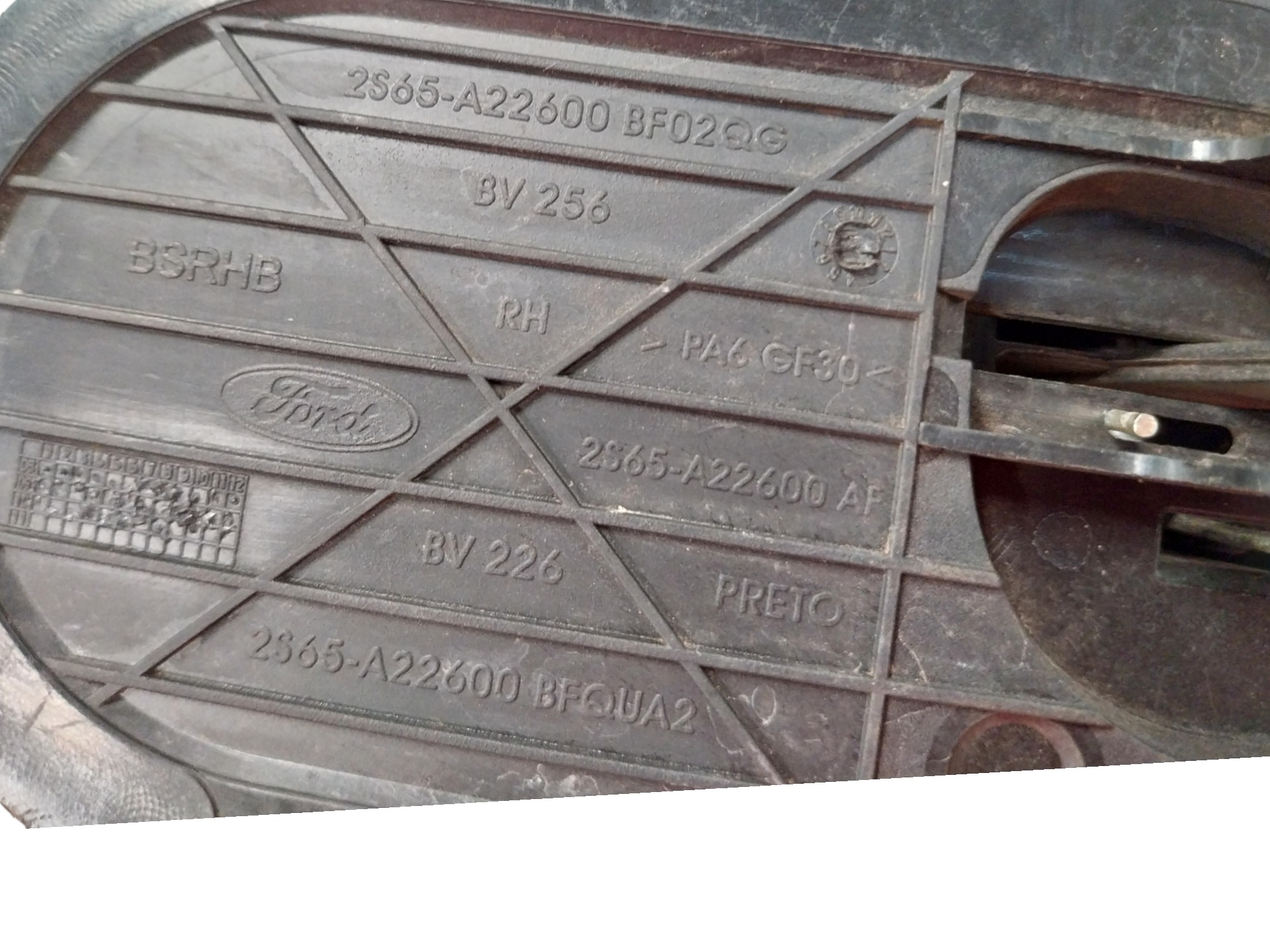 Maçaneta Interna Dianteira Direita Fiesta 2003 A 2014  – Preto – Dianteira 3