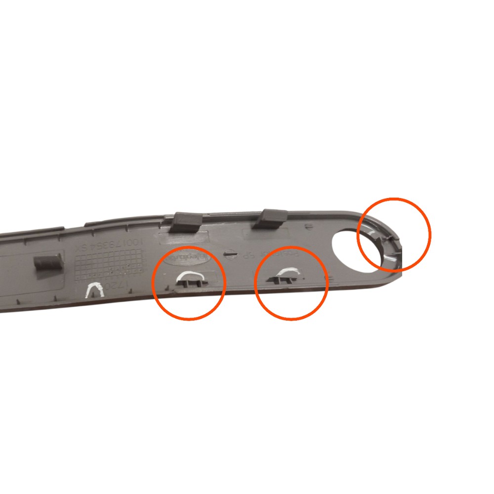 Moldura Puxador Forro Porta Tras Esq Uno 2011 2012 Detalhe Cinza 3