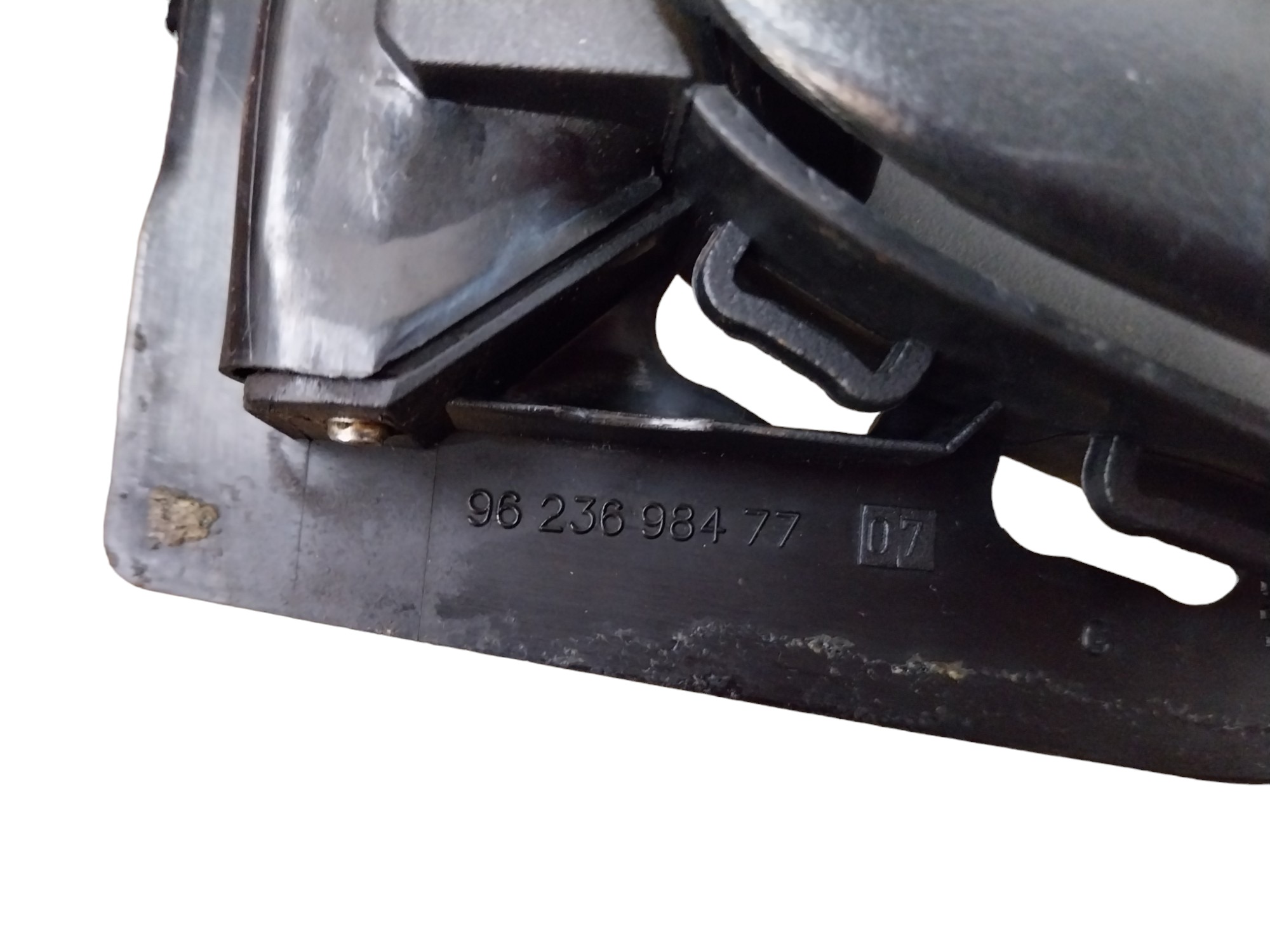 Maçaneta Interna Traseira Esquerda Peugeot 206 207 99 A 2011 Preto Traseira 4