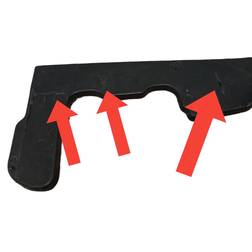 Defletor Radiador Direito Vw Gol G5 G6 Detalhe 2