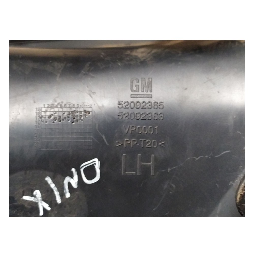 Grade Farol Milha Direito Onix Prisma 2017 A 2019 52092365 Preto 6