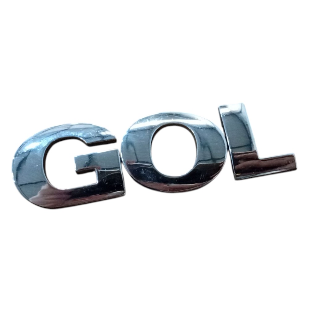 Emblema Grade Frontal Letreiro Traseiro Gol G4 2005 A 2008 Cromado 3