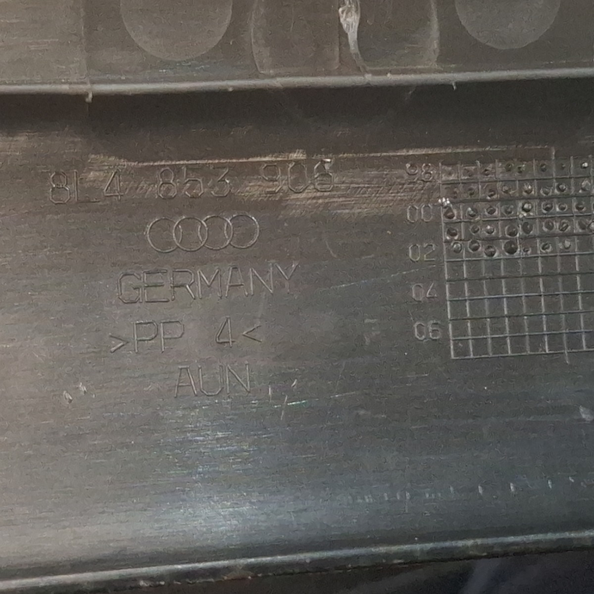 Soleira Interna Direita Audi A3 97 98 2001 2002 2003 A 2006 Preto 9