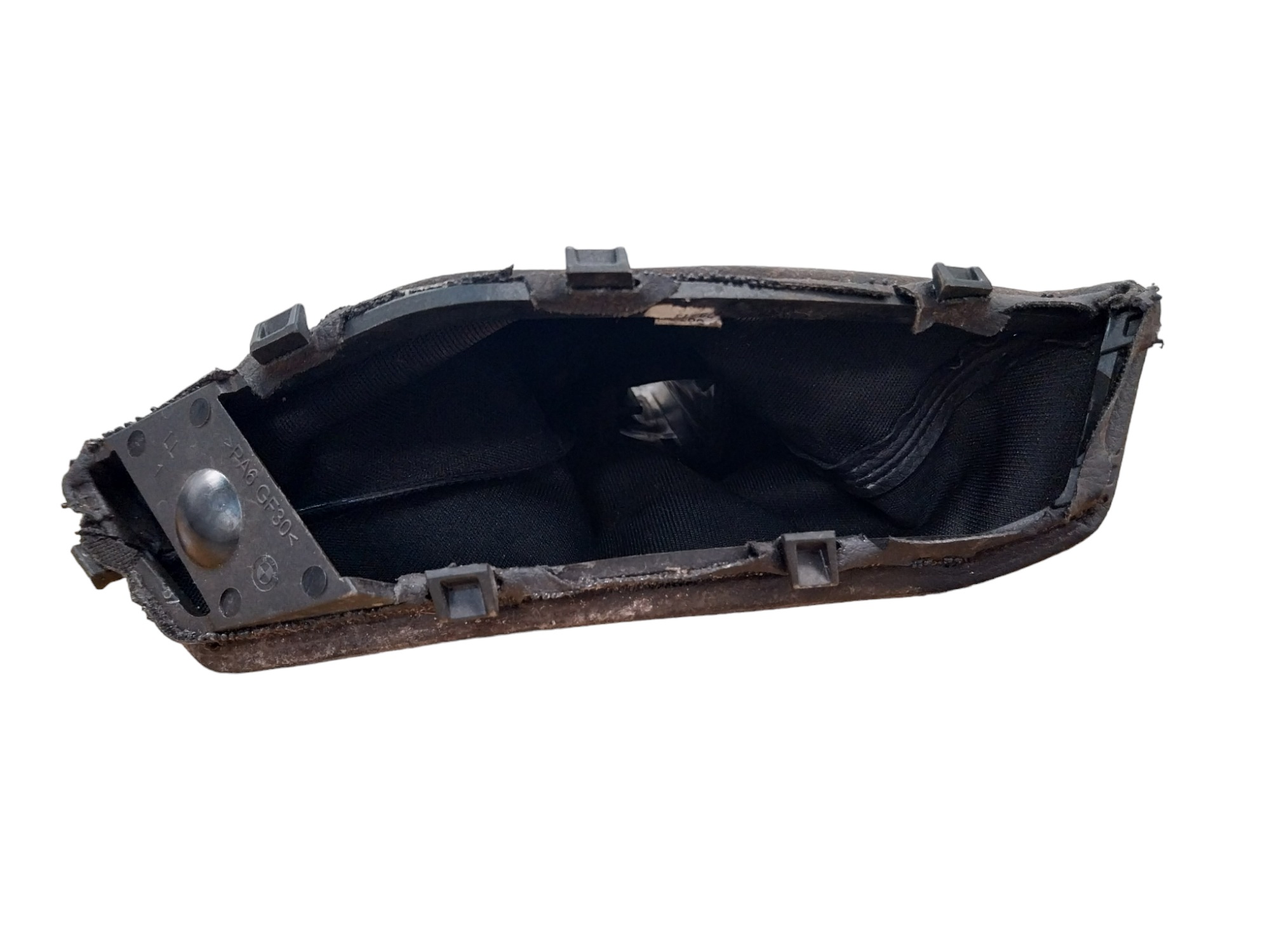 Coifa Manopla Freio Mão Bmw E46 320 330 2000 2002 2003 2005 Preto 7