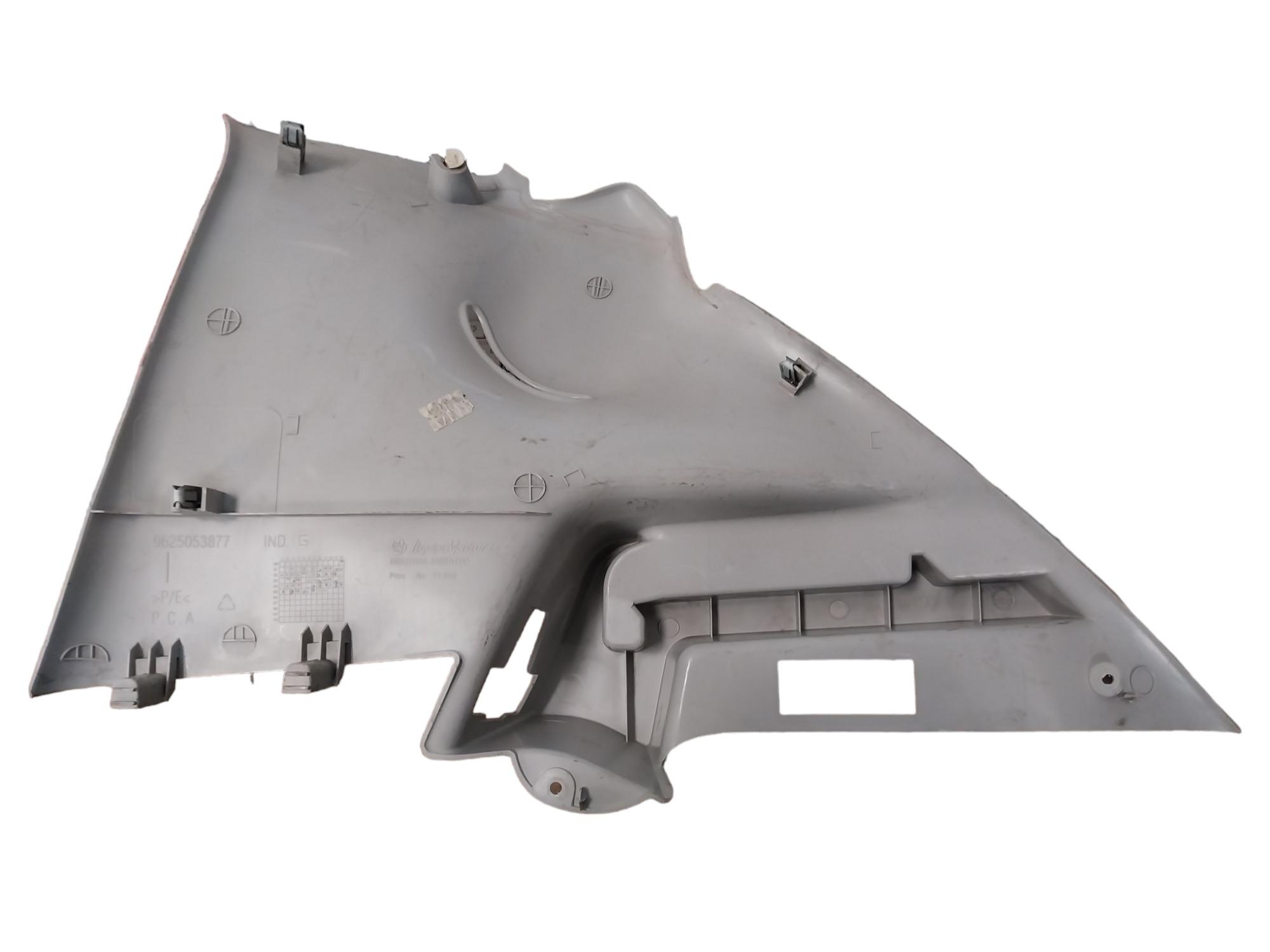 Acabamento Tampão Bagagito Esquerdo Peugeot 206 2000 A 2008  Branco 4