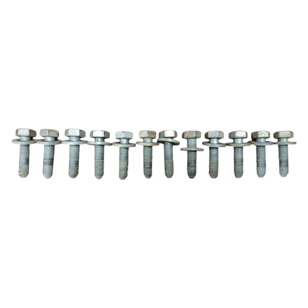 Kit 12 Parafusos Dobradiças Porta Peugeot 206 2001 2002 2008