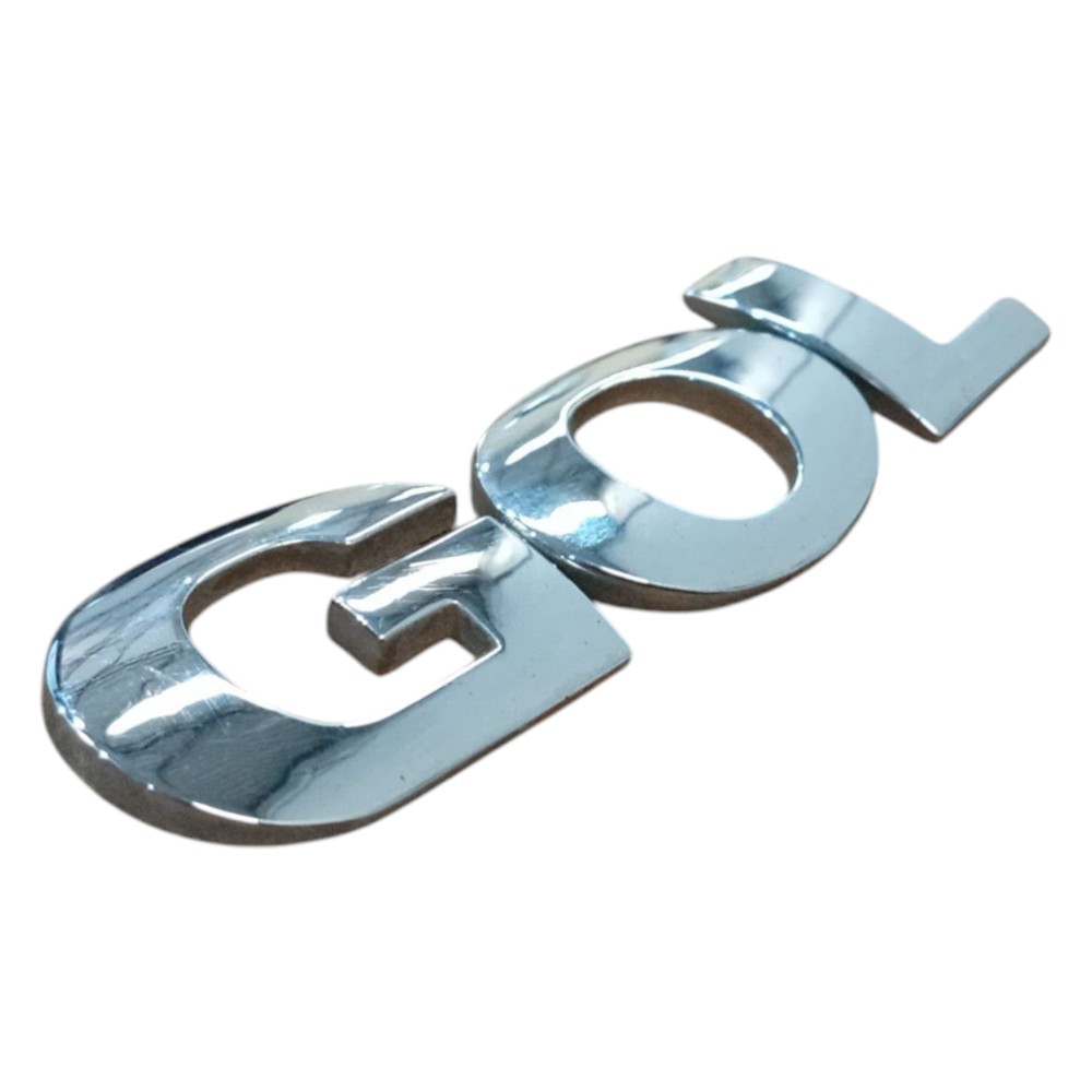 Emblema Grade Frontal Letreiro Traseiro Gol G4 2005 A 2008 Cromado