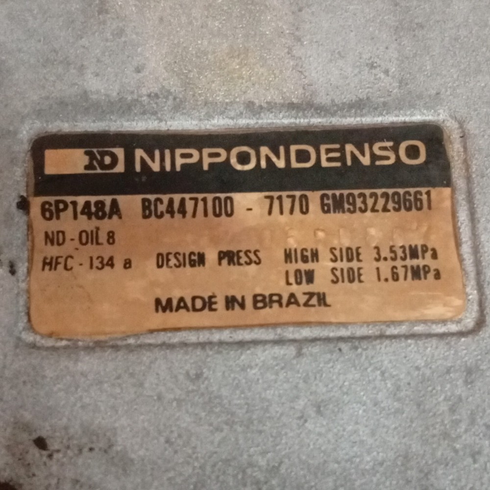 Motor Compressor Ar Monza Tubarão Gm 2.0 91 92 93 94 95 96 7