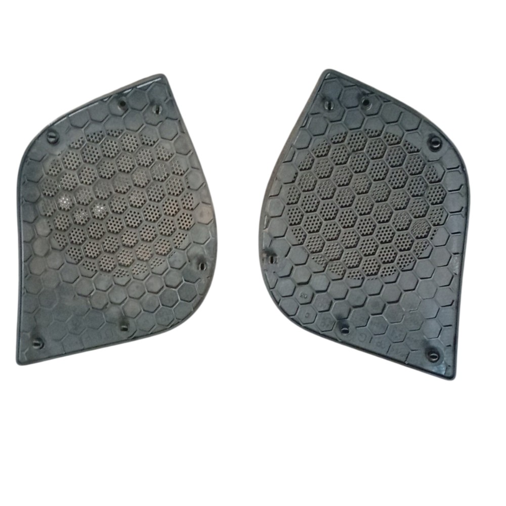 Par Moldura Tela Alto Falante Peugeot 206 99 2002 2007 2009 2