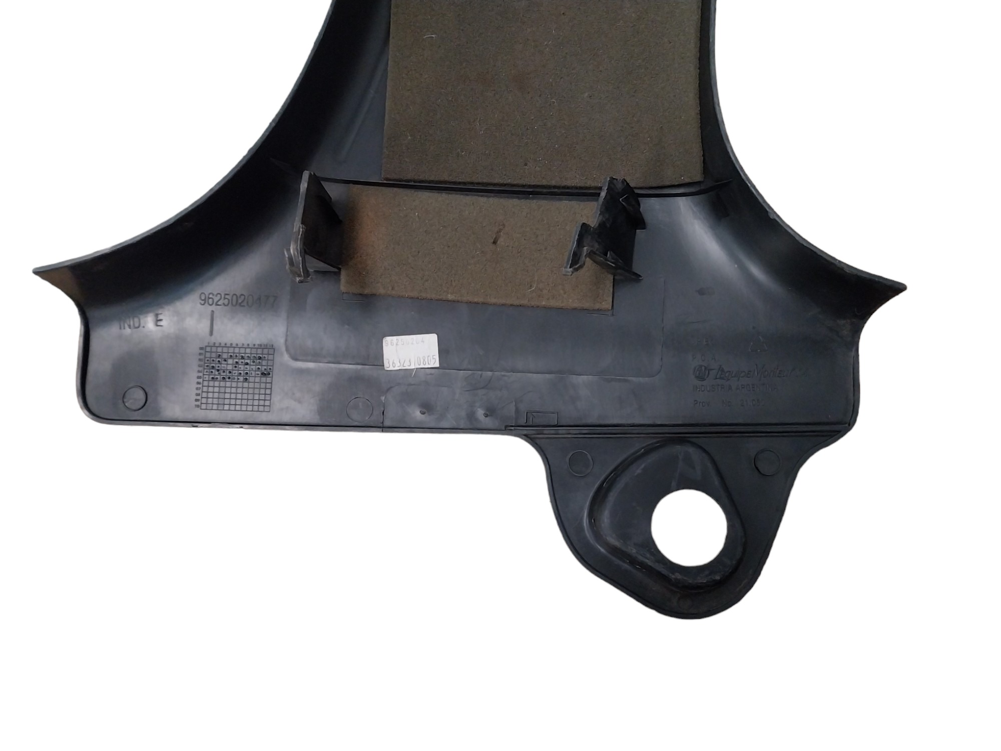 Moldura Coluna Central Esquerda Peugeot 206 2000 A  2008 5
