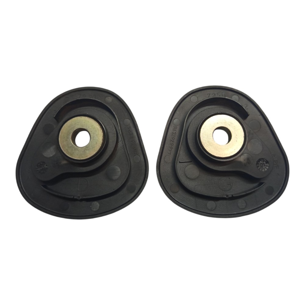 Kit Suporte Cinto Esquerdo Direito Peugeot 206 99 2005 2008 Preta 4