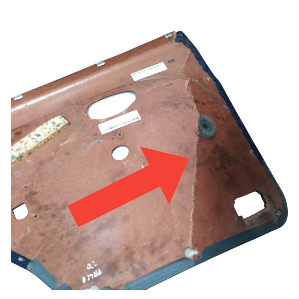 Forro Porta Traseira Direita Palio 97 98 2000 A 2003 Detalhe Azul 2