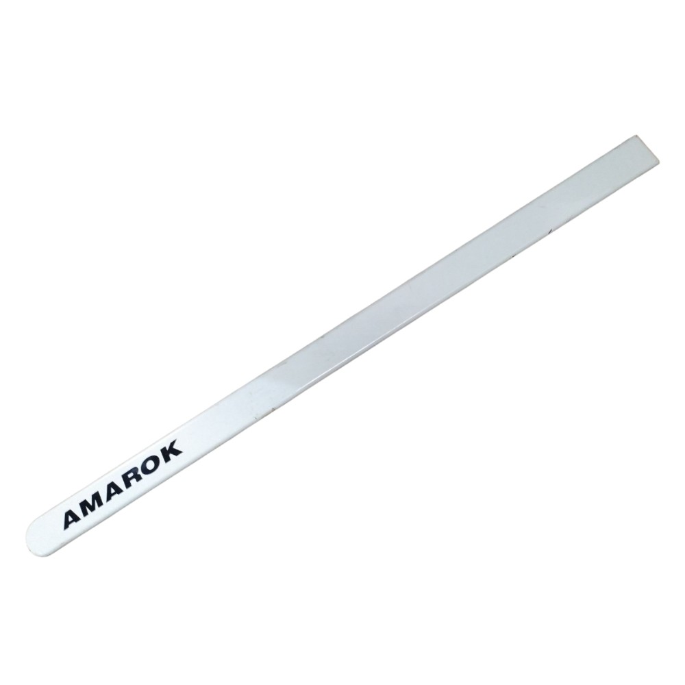 Friso Lateral Porta Dianteira Esquerda Amarok 2016 2017 2021 Branco