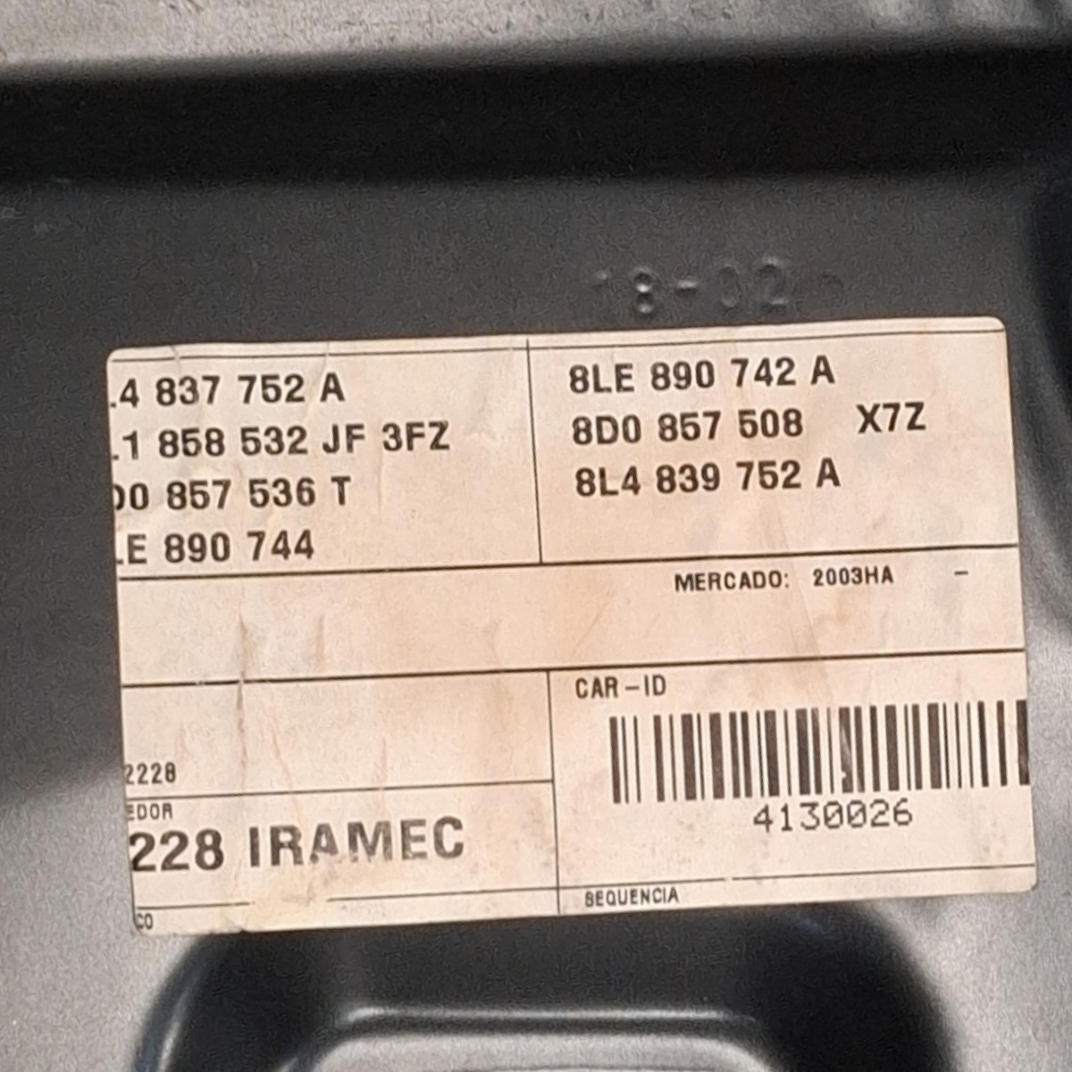 Arco Porta Traseira Direita Audi A3 97 98 2002 2003 A 2006 Traseira Direito Preto 5