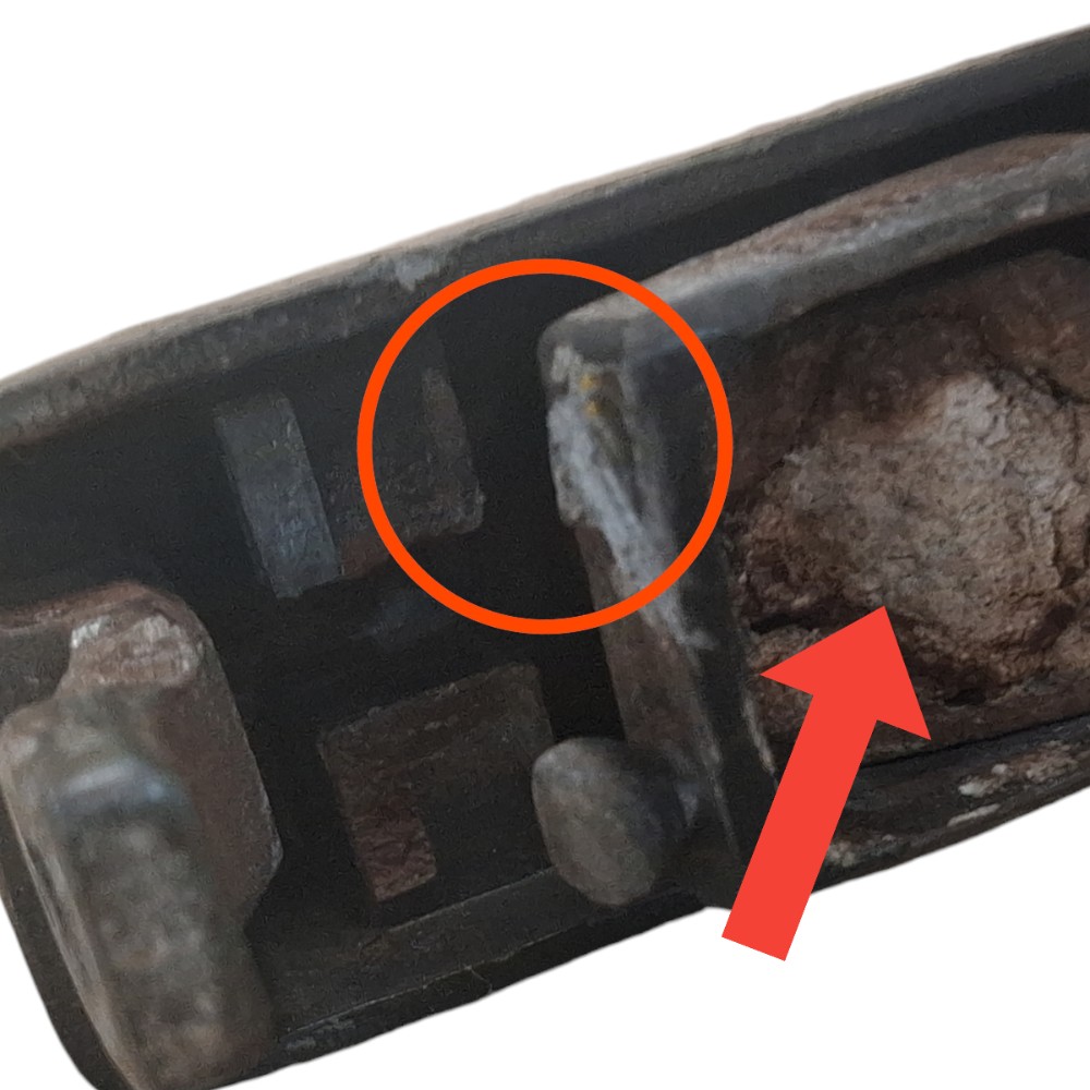 Maçaneta Externa Dianteira Direita Santana 91 92 96 Detalhe  Preto Dianteira 2