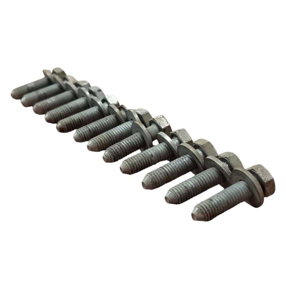 Kit 12 Parafusos Dobradiças Porta Peugeot 206 2001 2002 2008 4