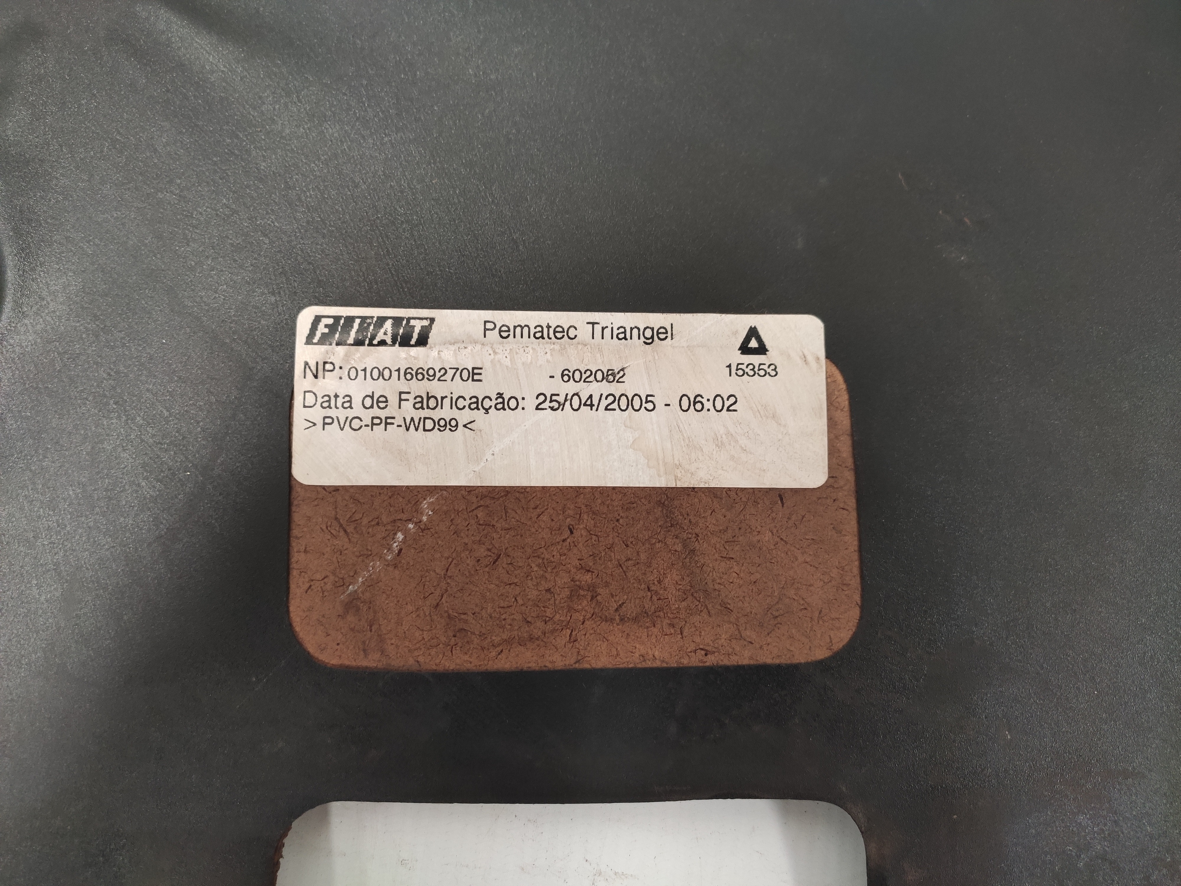 Forro Porta Traseira Direita Fiat Uno Mille Fire 2004 A 2010 Preto 6