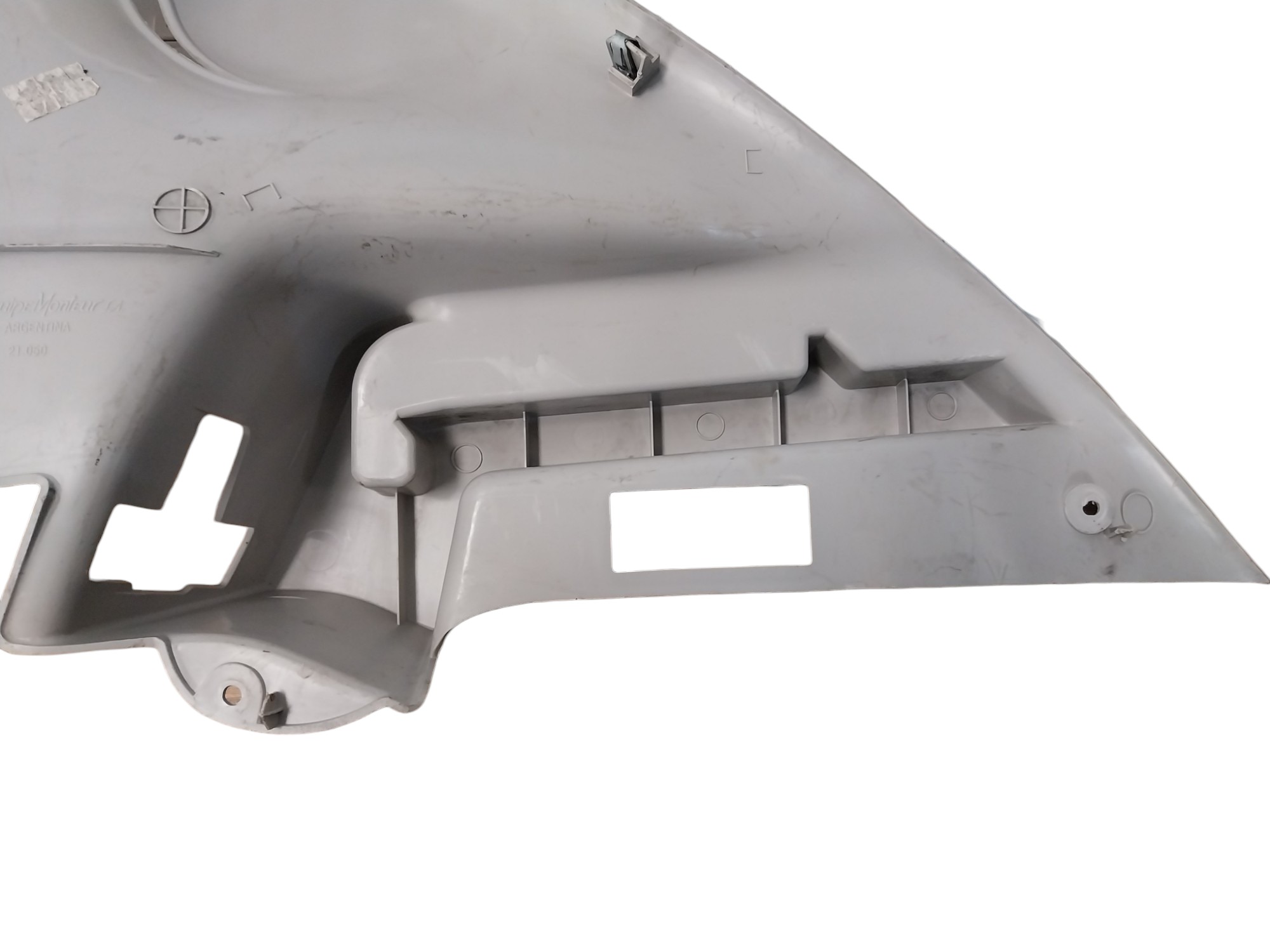 Acabamento Tampão Bagagito Esquerdo Peugeot 206 2000 A 2008  Branco 5