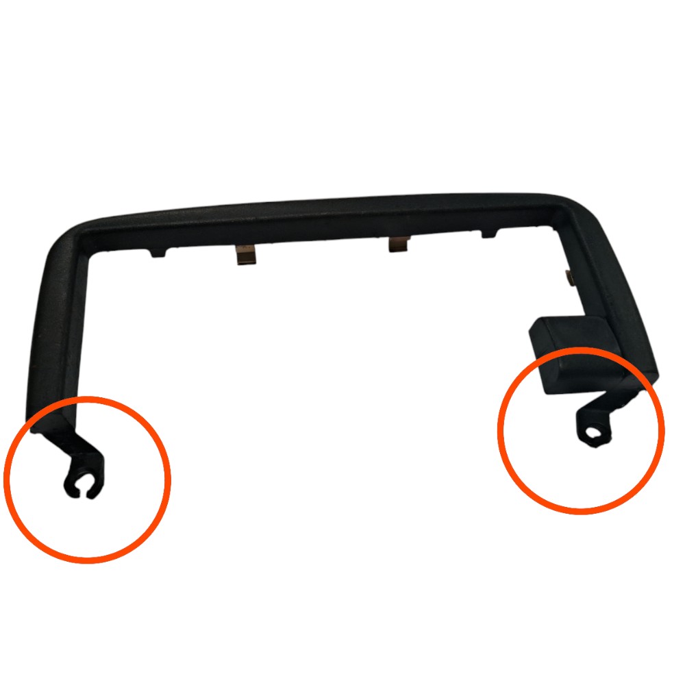 Moldura Rádio Painel Vectra 97 98 99 2000 2001 2002 A 2005  Preto 2