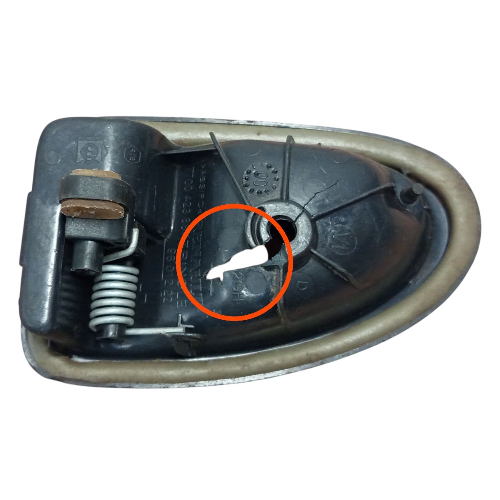 Maçaneta Interna Esquerda Clio Scenic 2014 2015 2016 Detalhe Preto Dianteira 2