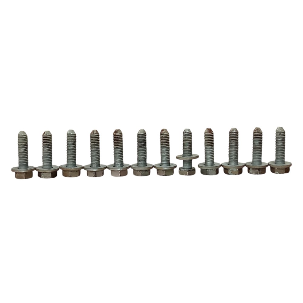 Kit 12 Parafusos Dobradiças Porta Peugeot 206 2001 2002 2008 2