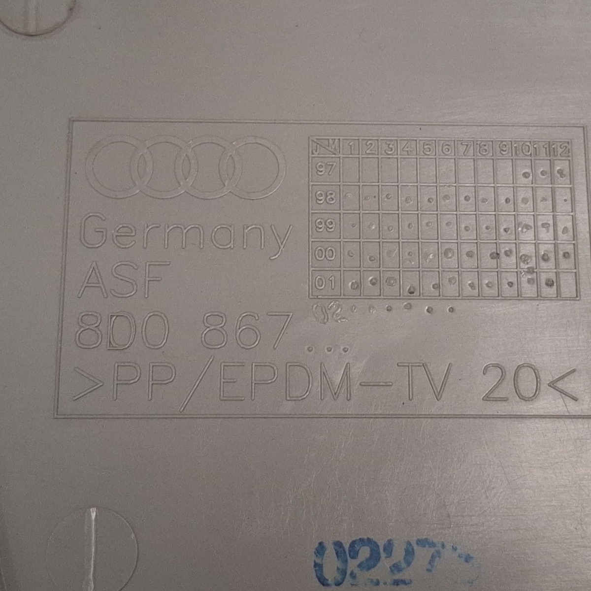 Acabamento Coluna Central Esquerdo Audi A3 97 98 2002 A 2006 6
