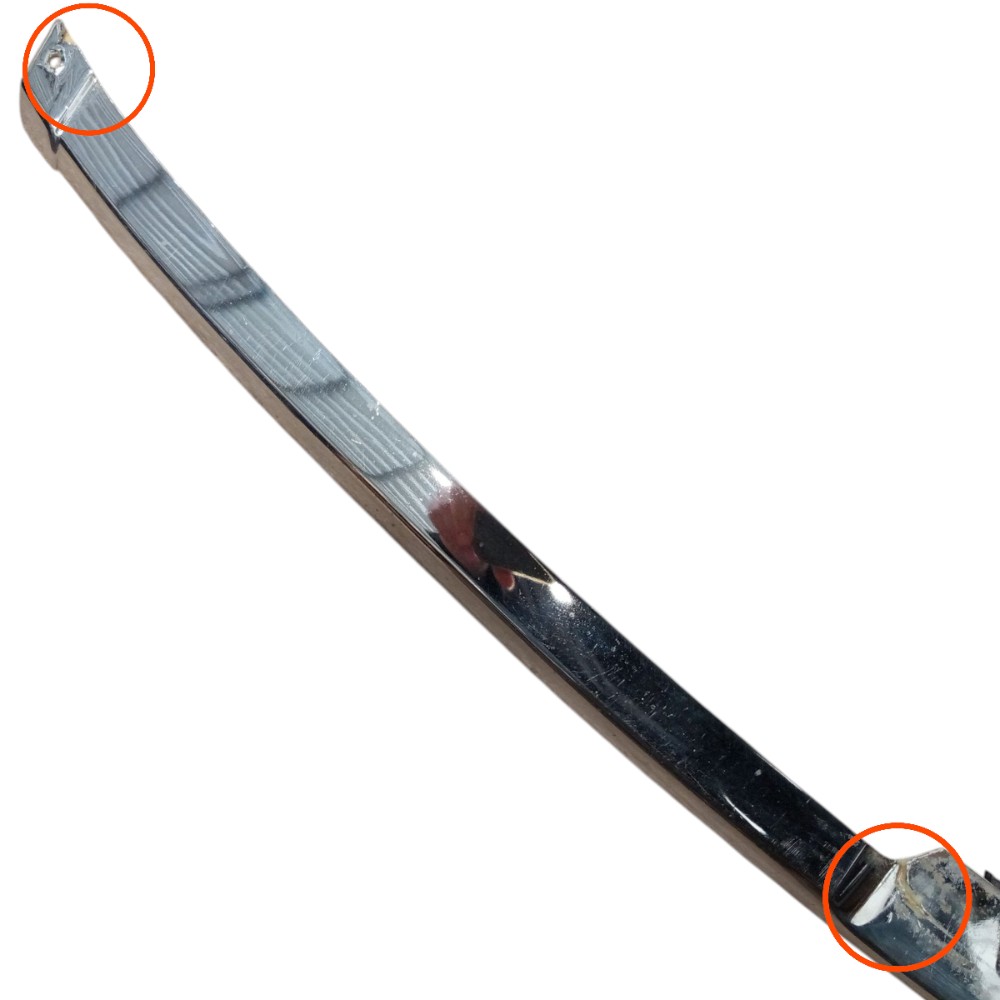 Friso Cromado Parachoque Dianteiro Omega 93 94 A 99 Detalhe Cromado 6