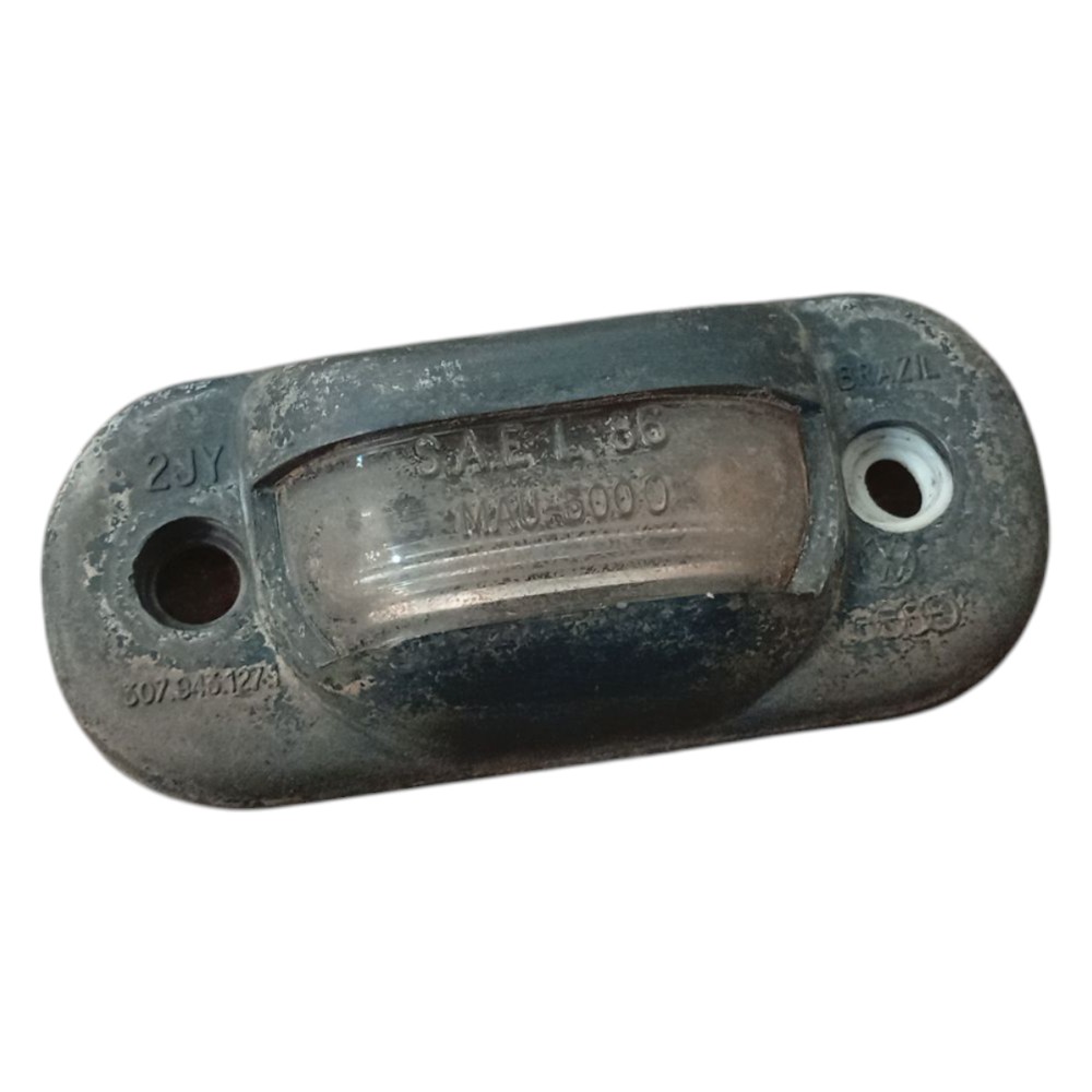Acabamento Luz Placa Santana 91 93 95 97 99 2000 2002 A 2006 Preto