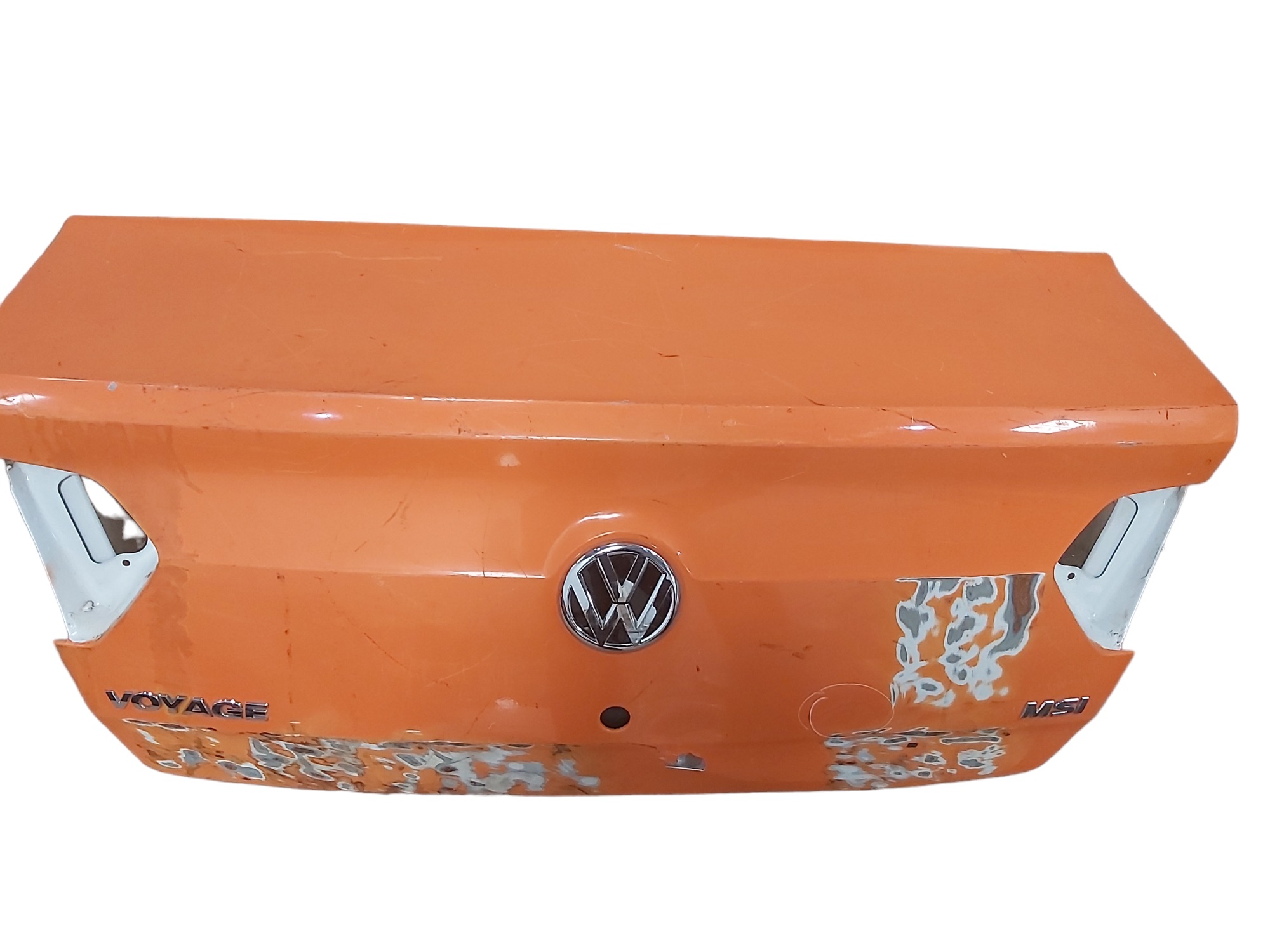 Tampa Traseira Porta Malas Voyage G6 G7 2013 2014 2015 2016 Laranja 3