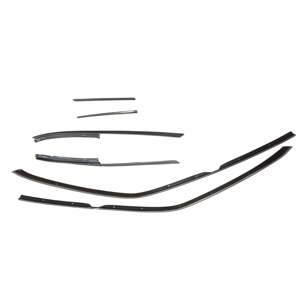 Jogo Friso Moldura Lateral Gm Omega 93 94 95 96 97 98 Preto 2