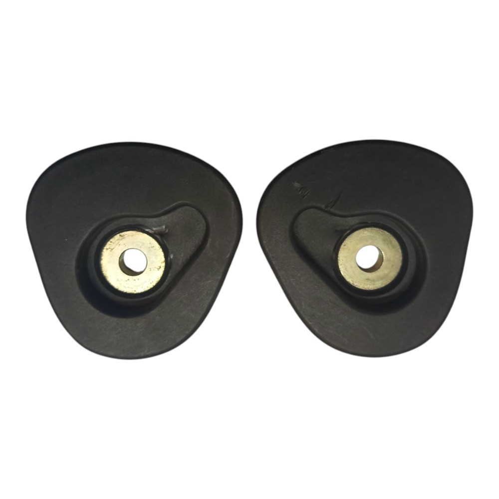 Kit Suporte Cinto Esquerdo Direito Peugeot 206 99 2005 2008 Preta