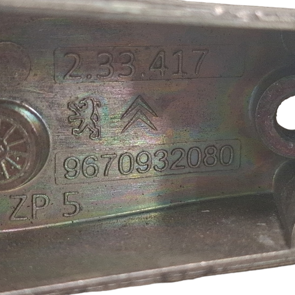 Suporte Maçaneta Externa Traseira Esquerda Peugeot 408 308 Cinza Dianteira/traseira 8