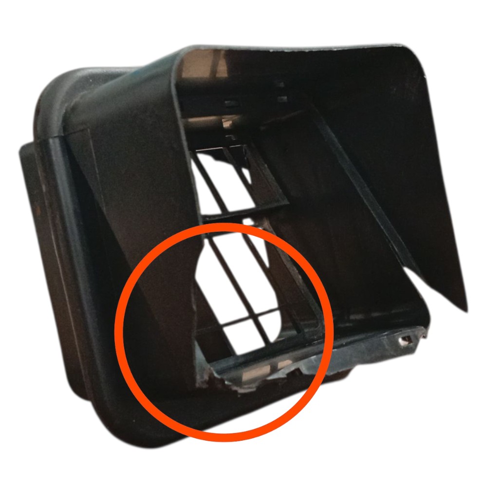 Moldura Difusor Saída Ar Traseira Uno 2010 2014 2018 Detalhe 2