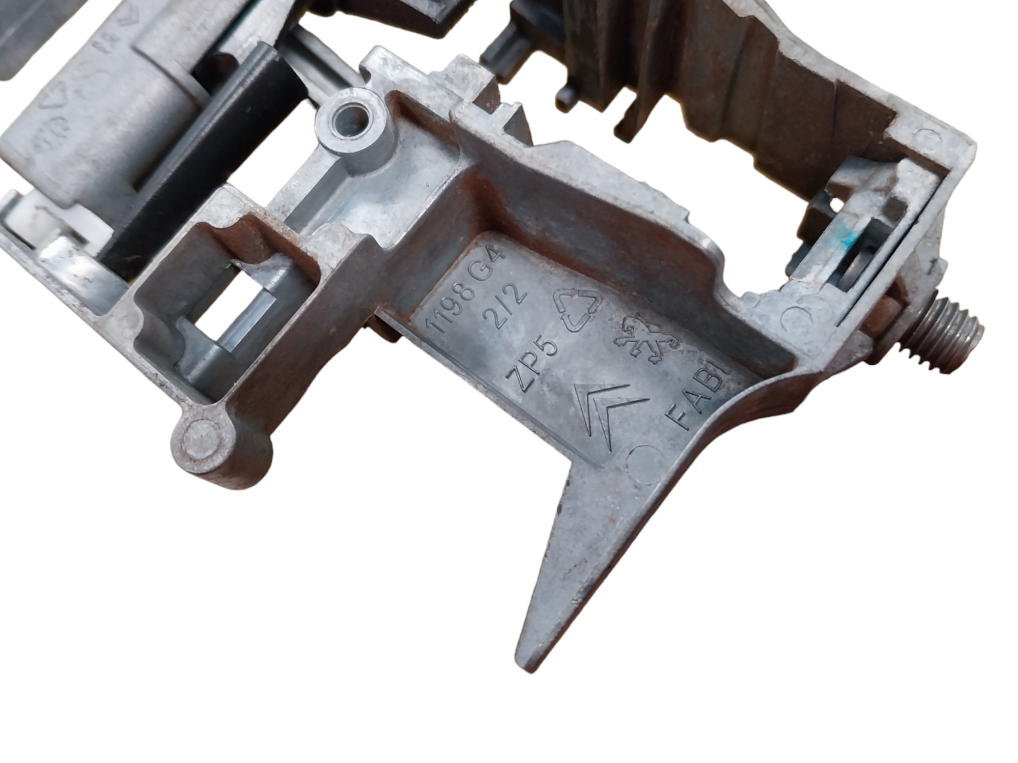 Suporte Maçaneta Externa Tras. Esquerda C3 Picasso Aircross  Preto Traseira 7