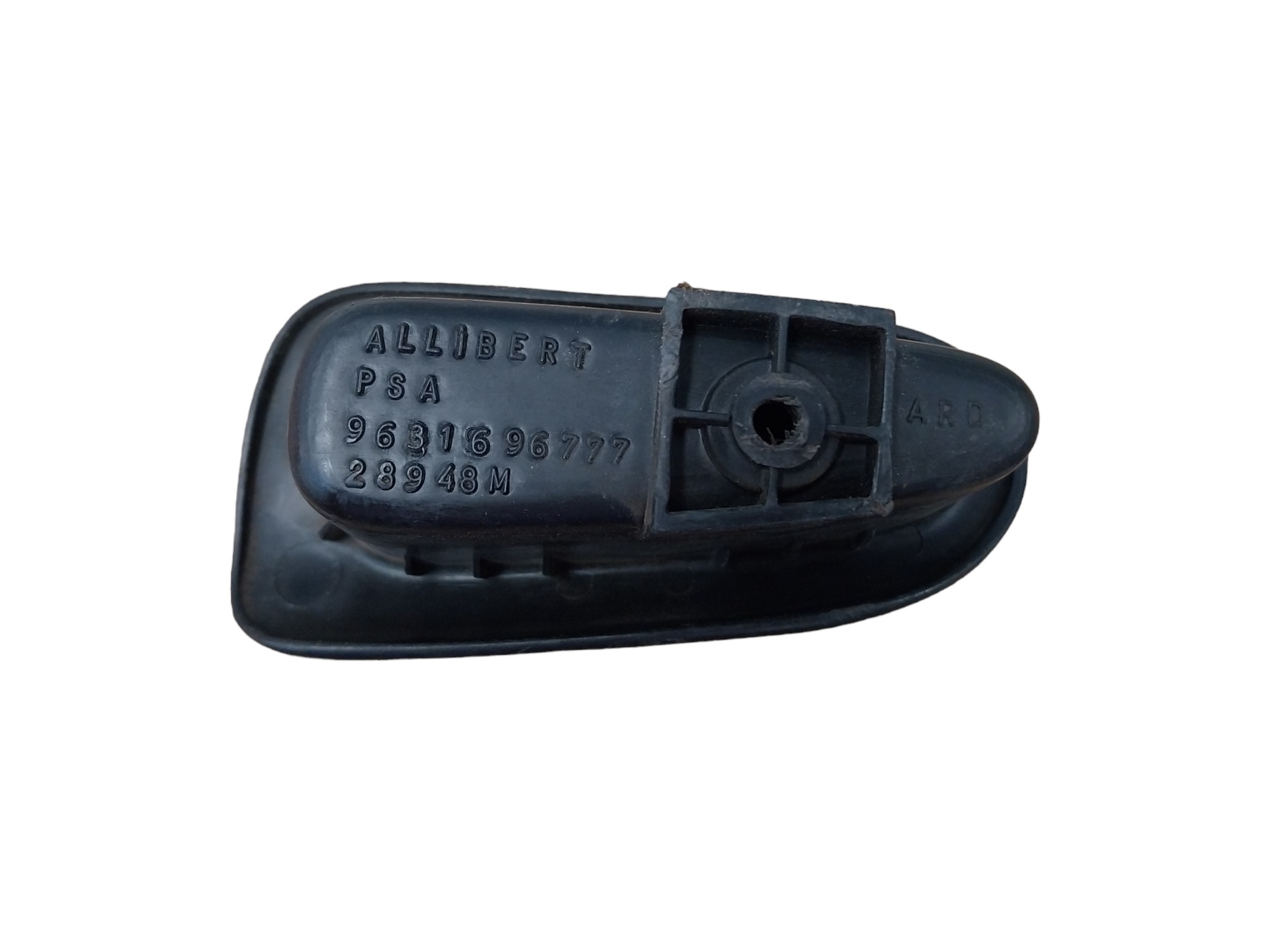 Puxador Interno Traseiro Direito Peugeot 206 2002 A 2010 Preto Traseira 2