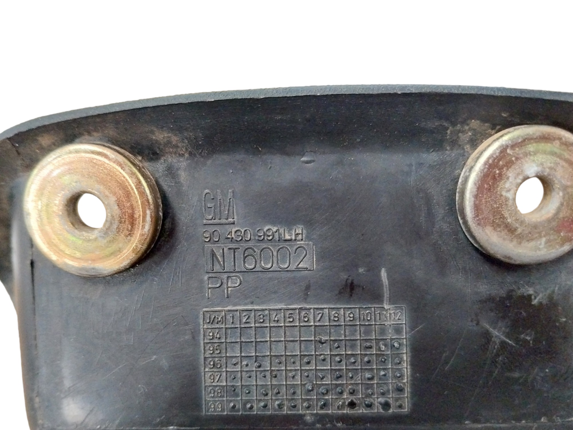 Puxador Interno Porta Traseira Esquerda Corsa 94 96 99 2012 Preto Traseira 5