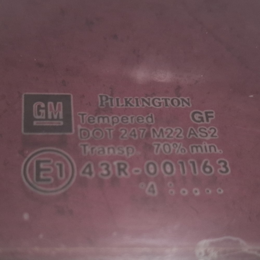 Vidro Fixo Traseiro Direito Astra Sedan 99 2001 2002 A 2011 6