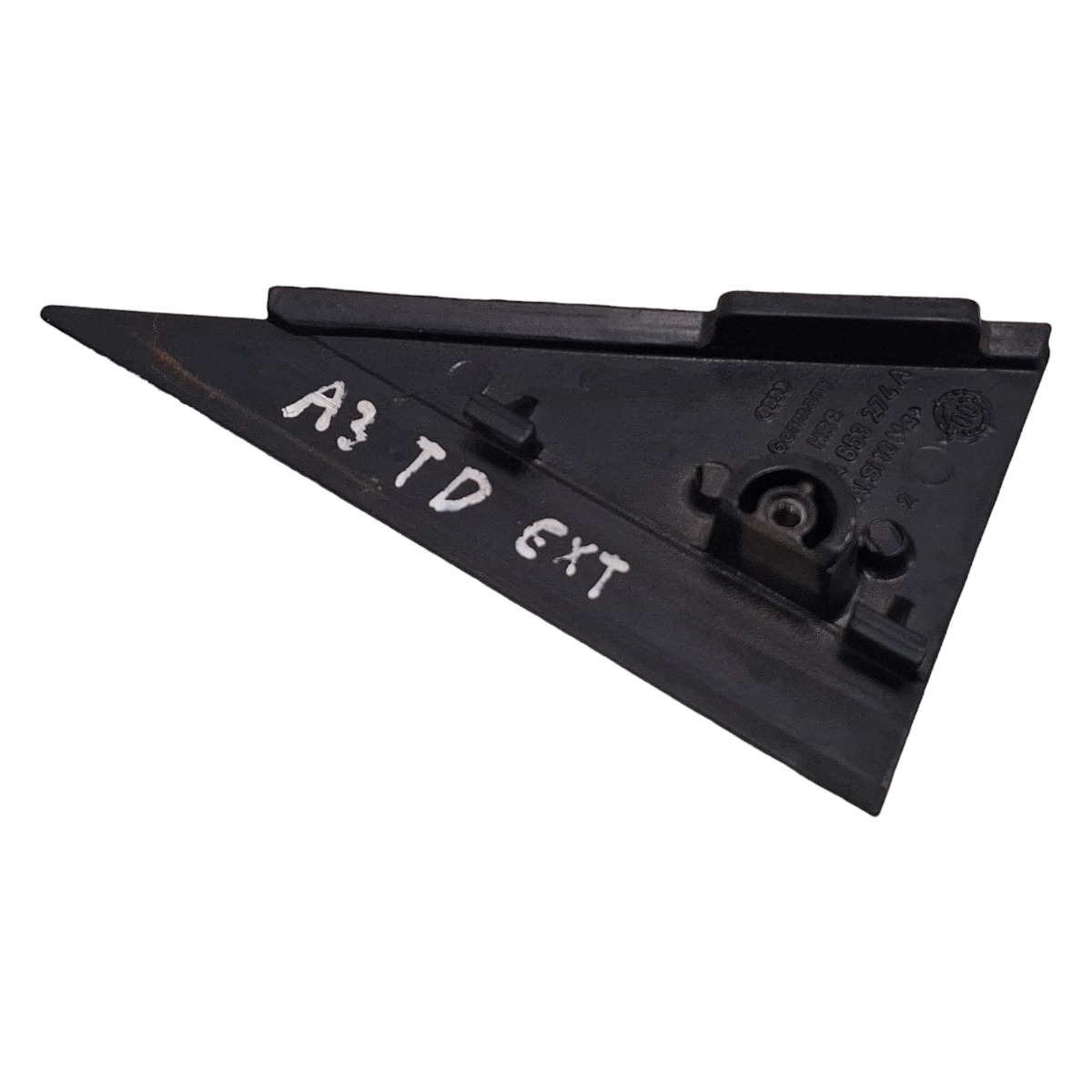 Acabamento Externo Porta Traseira Direita Audi A3 97 A 2006 Preto 4