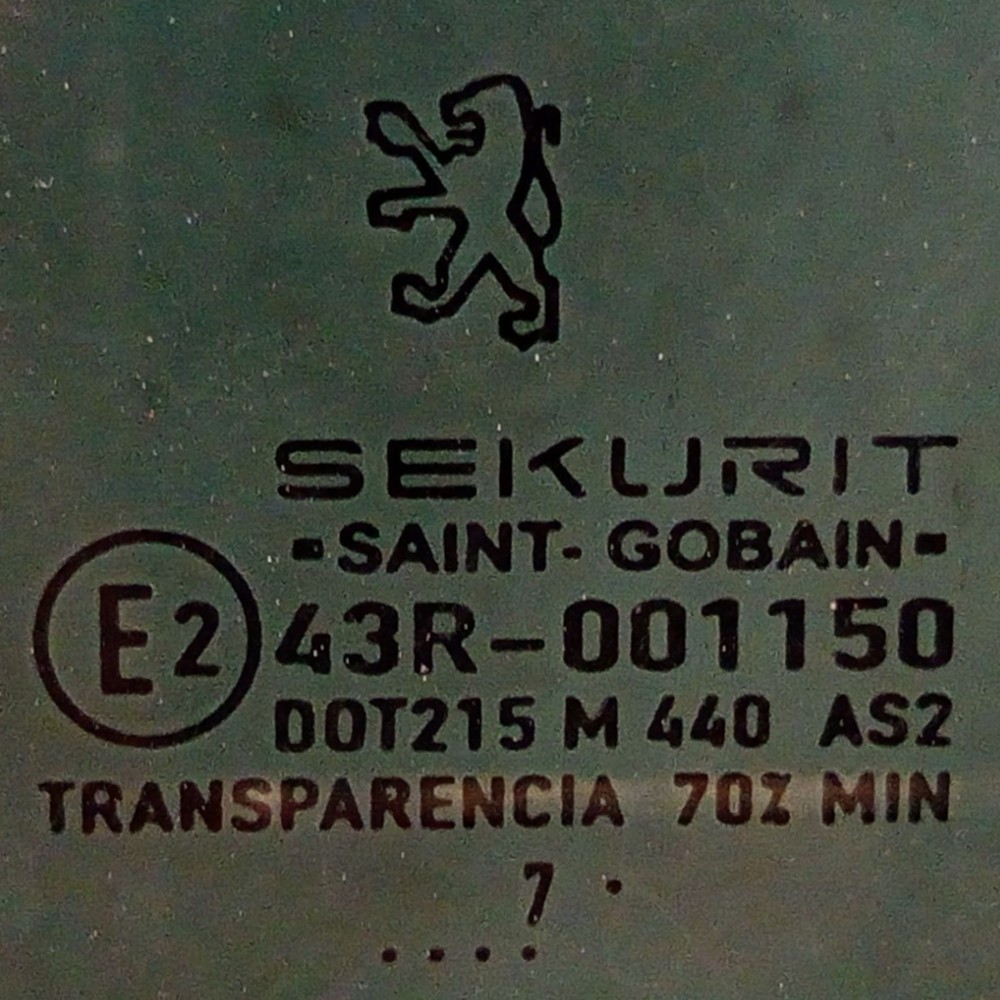 Vidro Porta Dianteira Esquerda Peugeot 206 2001 2002 A 2008 7