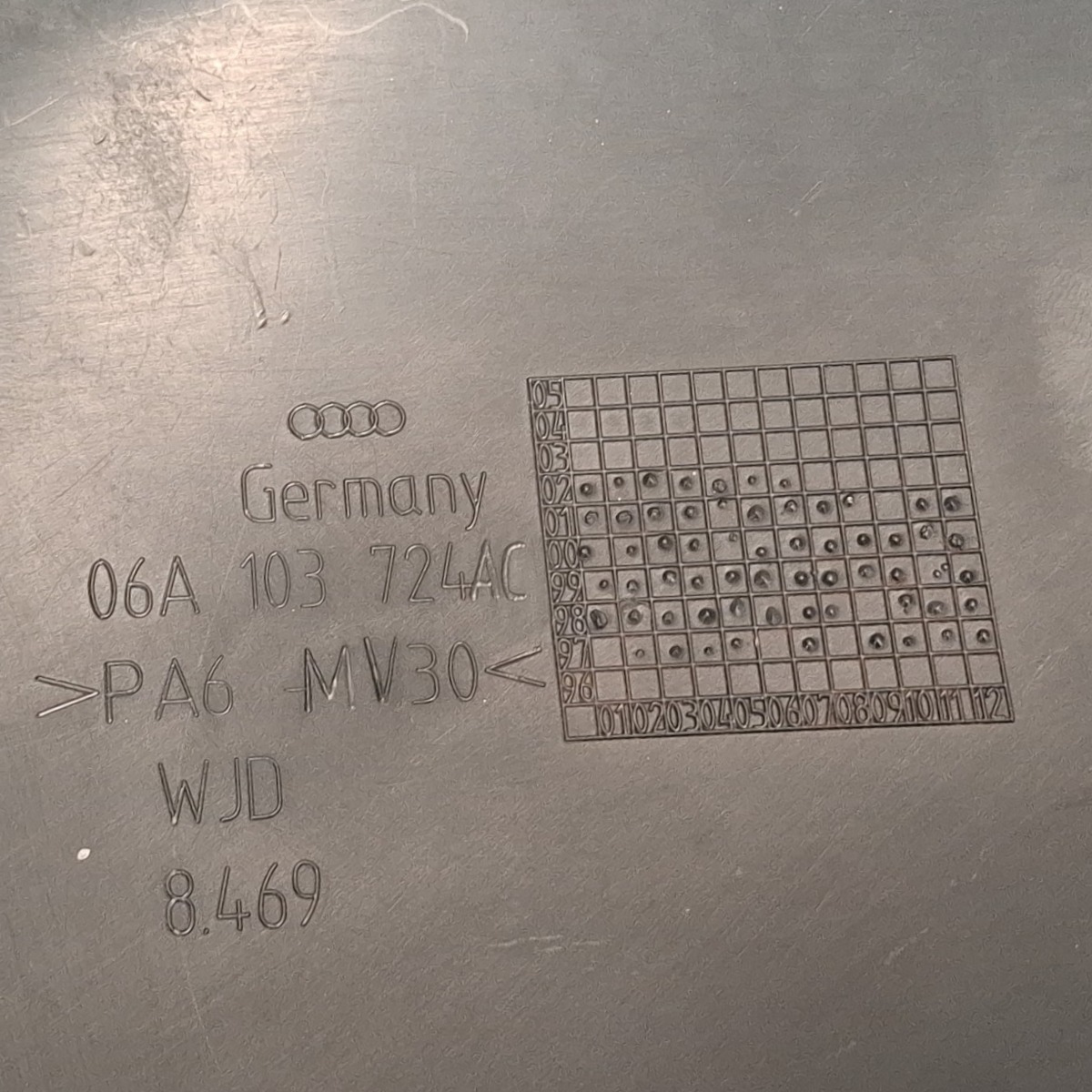 Capa Proteção Motor Audi A3 1.8t 150cv 97 98 A 2006 Detalhe 8